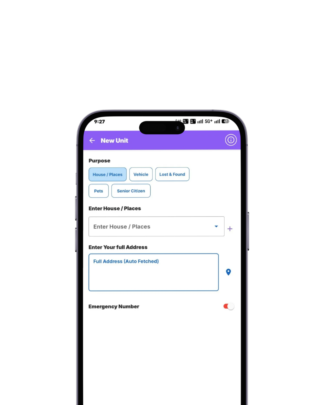 Door security app adding new unit for home access control, visitor management, and safety monitoring